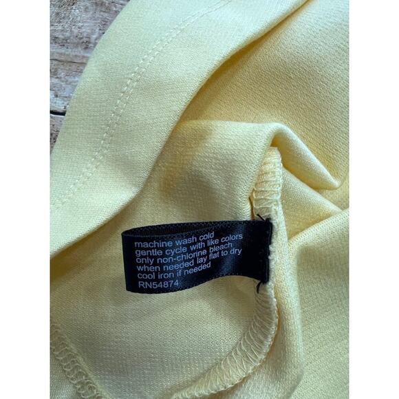 The Limited Yellow Peplum Top Size Small - Picture 6 of 7